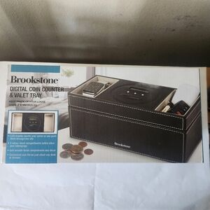 Brookstone Digital Coin Counter  & Valet Tray